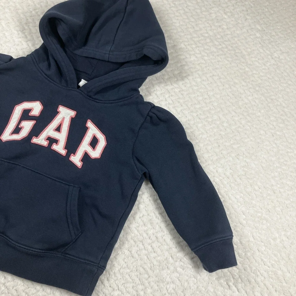 Baby Gap Toddler Girls‎ Blue Hoodie 2T Logo Cotton